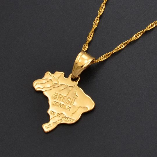 18k Gold Plated Brazil Necklace