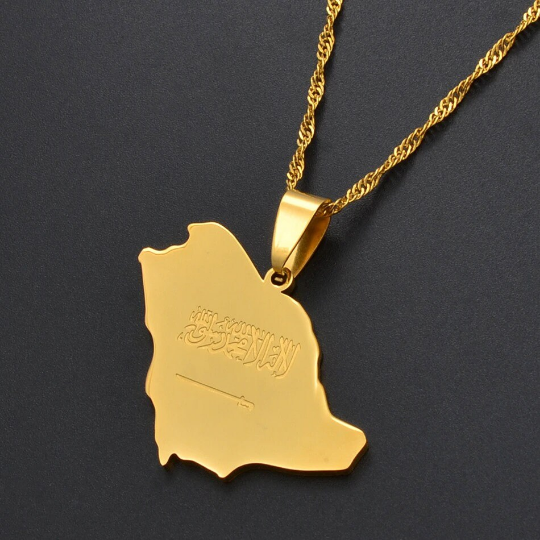 18K Gold Plated Saudi Arabia Necklace