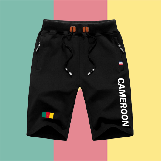 Cameroon Shorts / Cameroon Pants / Cameroon Shorts Flag / Cameroon Jersey / Grey Shorts / Black Shorts / Cameroon Poster / Cameroon Map