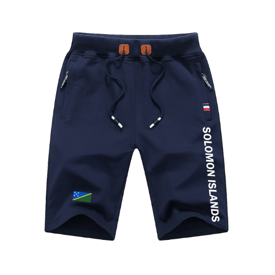 Solomon Islands Shorts / Solomon Islands Pants / Solomon Islands Shorts Flag / Solomon Islands Jersey / Grey Shorts / Black Shorts