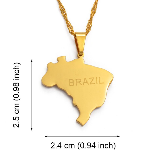 18K Gold Plated Brazil Necklace