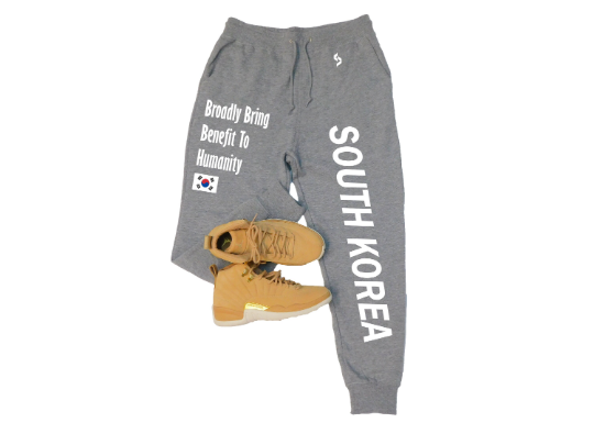 South Korea Sweatpants / South Korea Shirt / South Korea Sweat Pants Map / Grey Sweatpants / Black Sweatpants / South Korea Poster