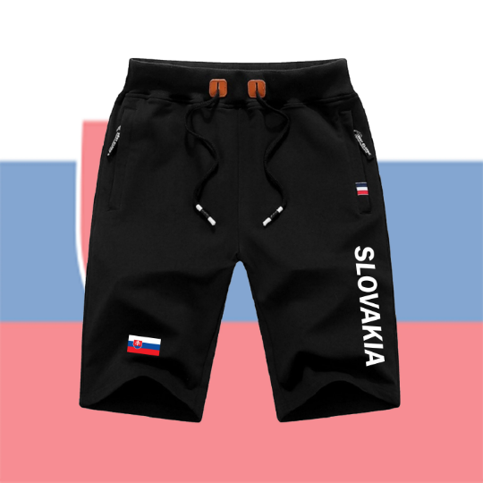 Slovakia Shorts / Slovakia Pants / Slovakia Shorts Flag / Slovakia Jersey / Grey Shorts / Black Shorts / Slovakia Poster / Slovakia Map