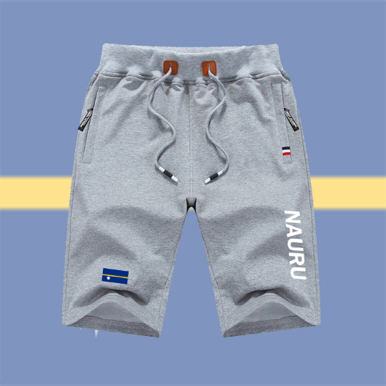 Nauru Shorts / Nauru Pants / Nauru Shorts Flag / Nauru Jersey / Grey Shorts / Black Shorts / Nauru Poster / Nauru Map / Men Women