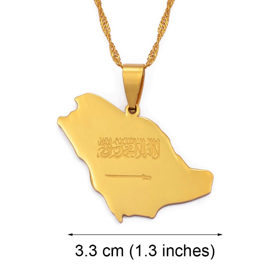 18K Gold Plated Saudi Arabia Necklace