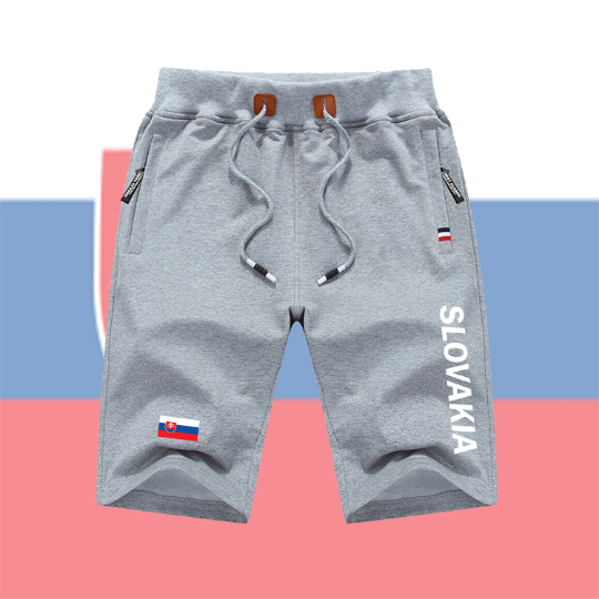 Slovakia Shorts / Slovakia Pants / Slovakia Shorts Flag / Slovakia Jersey / Grey Shorts / Black Shorts / Slovakia Poster / Slovakia Map