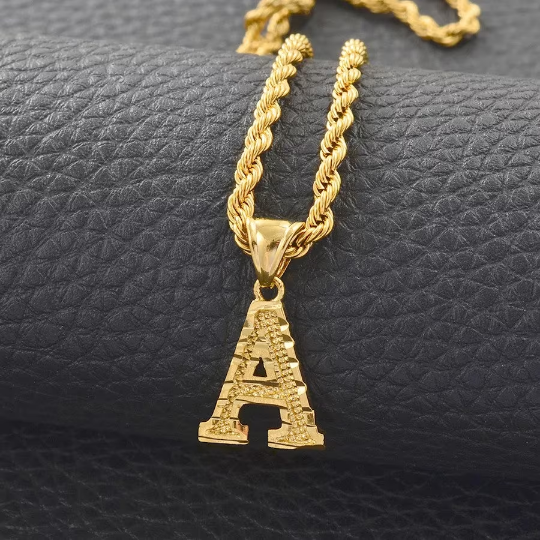 18K Gold Plated A-Z Initials Necklace / A-Z Letters Necklace / A-Z Initial Necklace / A-Z Letters Jewelry / A-Z Letters Gift