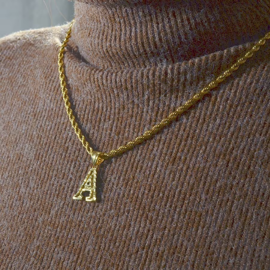 18K Gold Plated A-Z Initials Necklace / A-Z Letters Necklace / A-Z Initial Necklace / A-Z Letters Jewelry / A-Z Letters Gift