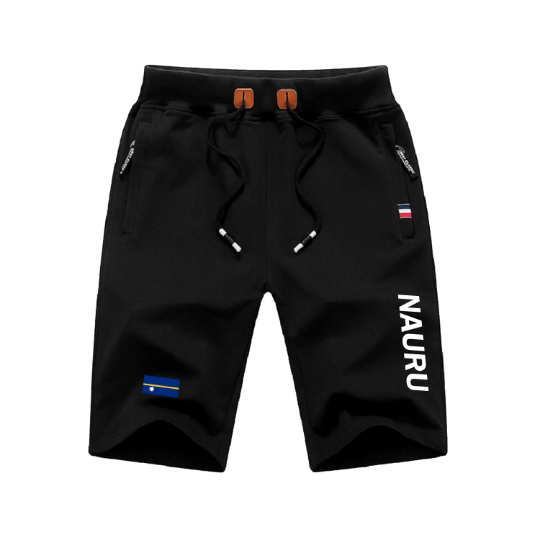 Nauru Shorts / Nauru Pants / Nauru Shorts Flag / Nauru Jersey / Grey Shorts / Black Shorts / Nauru Poster / Nauru Map / Men Women
