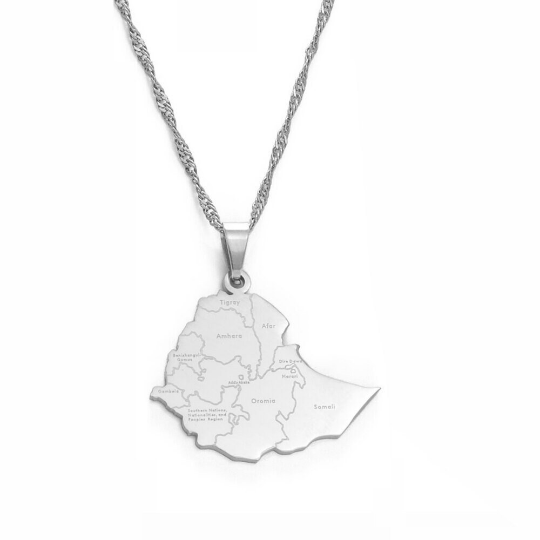 18K Gold Plated Ethiopia Necklace