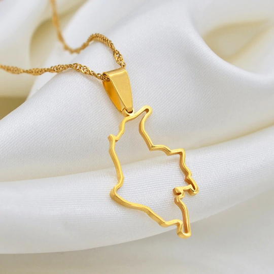 18K Gold Plated Colombia Necklace