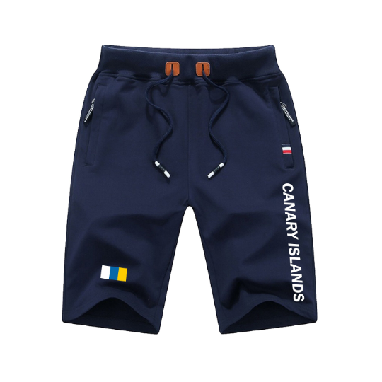 Canary Islands Shorts / Canary Islands Pants / Canary Islands Shorts Flag / Canary Islands Jersey / Grey Shorts / Black Shorts