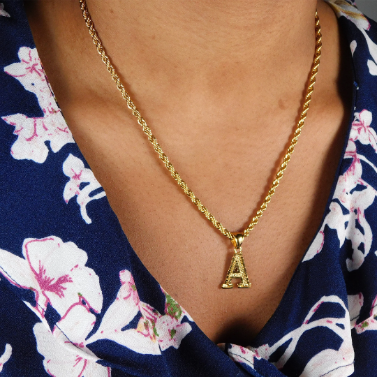 18K Gold Plated A-Z Initials Necklace / A-Z Letters Necklace / A-Z Initial Necklace / A-Z Letters Jewelry / A-Z Letters Gift