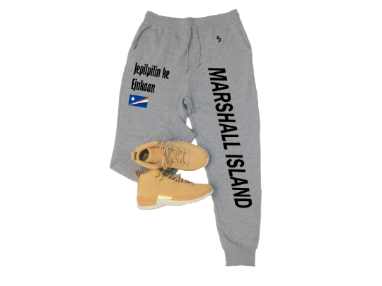 Marshall Island Sweatpants / Marshall Island Shirt / Marshall Island Sweat Pants Map / Grey Sweatpants / Black Sweatpants