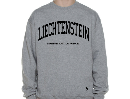 Liechtenstein Sweatshirts / Liechtenstein Shirt / Liechtenstein Sweat Pants Map / Liechtenstein Jersey / Grey Sweatshirts / Black Sweatshirt