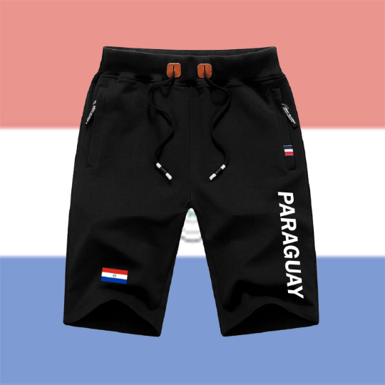 Paraguay Shorts / Paraguay Pants / Paraguay Shorts Flag / Paraguay Jersey / Grey Shorts / Black Shorts / Paraguay Poster / Paraguay Map