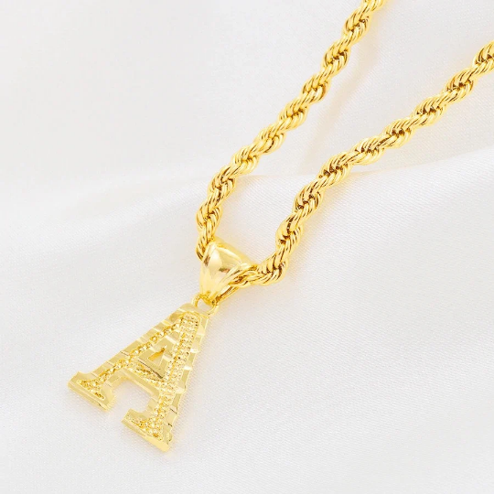 18K Gold Plated A-Z Initials Necklace / A-Z Letters Necklace / A-Z Initial Necklace / A-Z Letters Jewelry / A-Z Letters Gift