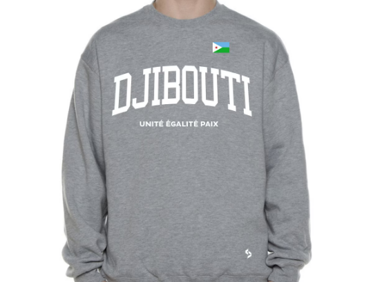 Djibouti Sweatshirts / Djibouti Shirt / Djibouti Sweat Pants Map / Djibouti Jersey / Grey Sweatshirts / Black Sweatshirts / Djibouti Poster