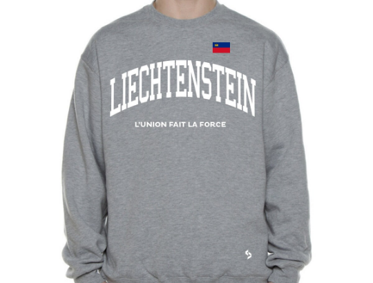 Liechtenstein Sweatshirts / Liechtenstein Shirt / Liechtenstein Sweat Pants Map / Liechtenstein Jersey / Grey Sweatshirts / Black Sweatshirt