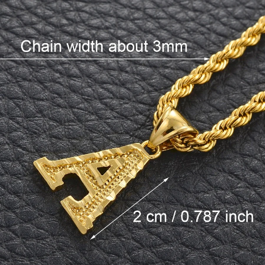 18K Gold Plated A-Z Initials Necklace / A-Z Letters Necklace / A-Z Initial Necklace / A-Z Letters Jewelry / A-Z Letters Gift