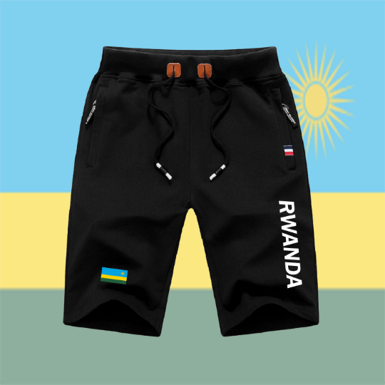 Rwanda Shorts / Rwanda Pants / Rwanda Shorts Flag / Rwanda Jersey / Grey Shorts / Black Shorts / Rwanda Poster / Rwanda Map / Men Women