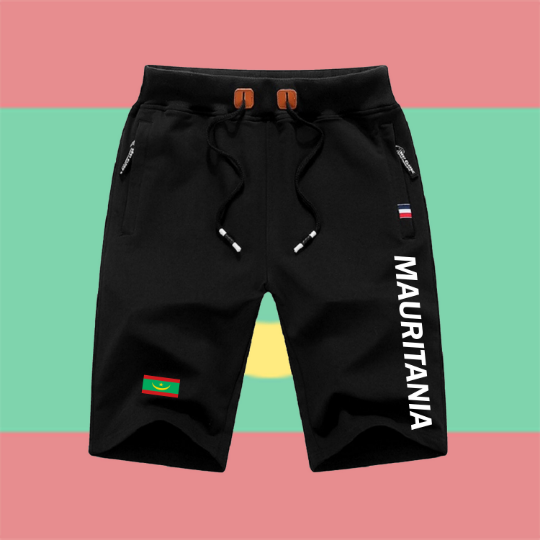 Mauritania Shorts / Mauritania Pants / Mauritania Shorts Flag / Mauritania Jersey / Grey Shorts / Black Shorts / Mauritania Poster