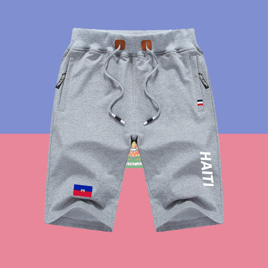 Haiti Shorts / Haiti Pants / Haiti Shorts Flag / Haiti Jersey / Grey Shorts / Black Shorts / Haiti Poster / Haiti Map / Men Women Shorts