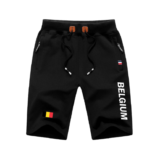 Belgium Shorts / Belgium Pants / Belgium Shorts Flag / Belgium Jersey / Grey Shorts / Black Shorts / Belgium Poster / Belgium Map