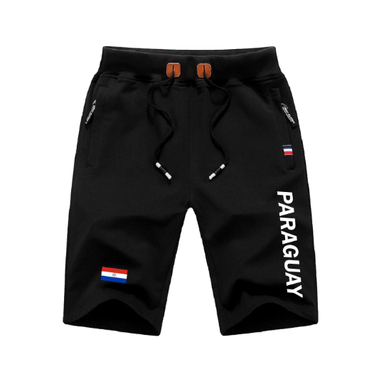 Paraguay Shorts / Paraguay Pants / Paraguay Shorts Flag / Paraguay Jersey / Grey Shorts / Black Shorts / Paraguay Poster / Paraguay Map