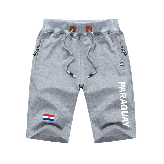 Paraguay Shorts / Paraguay Pants / Paraguay Shorts Flag / Paraguay Jersey / Grey Shorts / Black Shorts / Paraguay Poster / Paraguay Map