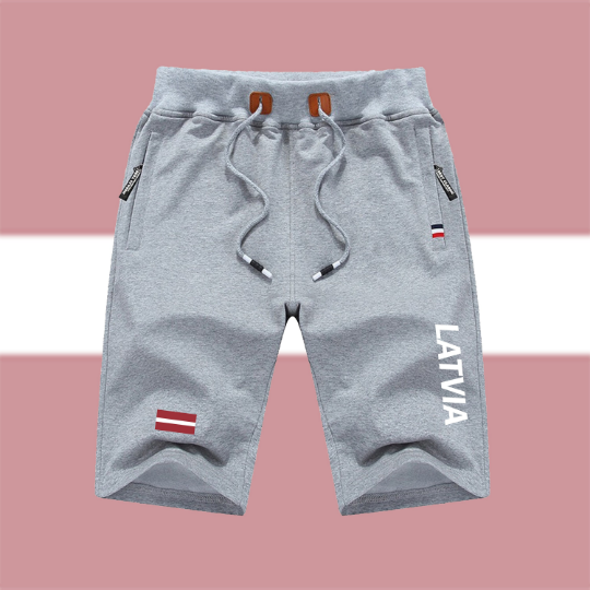 Latvia Shorts / Latvia Pants / Latvia Shorts Flag / Latvia Jersey / Grey Shorts / Black Shorts / Latvia Poster / Latvia Map / Men Women