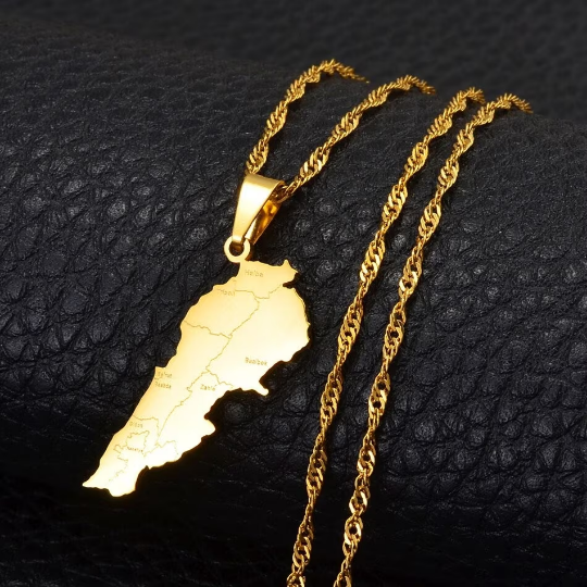 18k Gold Plated Lebanon Necklace