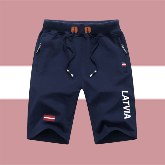 Latvia Shorts / Latvia Pants / Latvia Shorts Flag / Latvia Jersey / Grey Shorts / Black Shorts / Latvia Poster / Latvia Map / Men Women