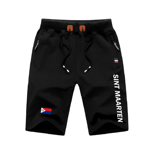 Sint Maarten Shorts / Sint Maarten Pants / Sint Maarten Shorts Flag / Sint Maarten Jersey / Grey Shorts / Black Shorts / Sint Maarten Poster