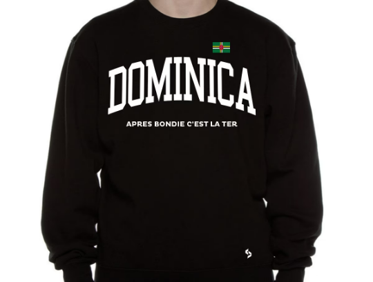 Dominica Sweatshirts / Dominica Shirt / Dominica Sweat Pants Map / Dominica Jersey / Grey Sweatshirts / Black Sweatshirts / Dominica Poster