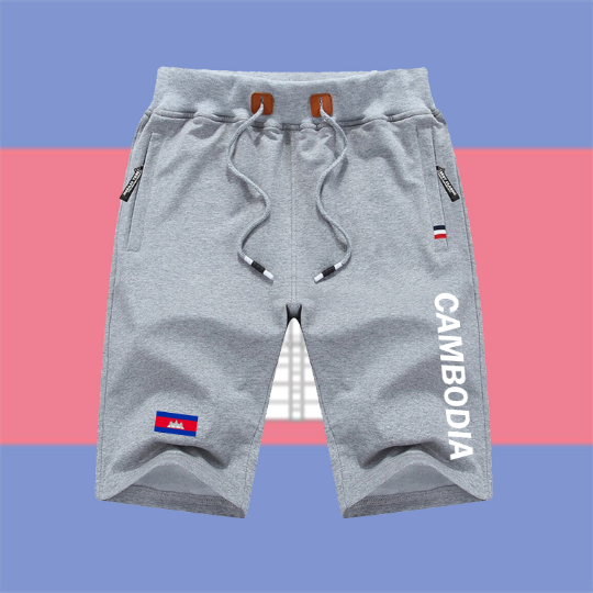 Cambodia Shorts / Cambodia Pants / Cambodia Shorts Flag / Cambodia Jersey / Grey Shorts / Black Shorts / Cambodia Poster / Cambodia Map