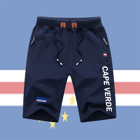 Cape Verde Shorts / Cape Verde Pants / Cape Verde Shorts Flag / Cape Verde Jersey / Grey Shorts / Black Shorts / Cape Verde Poster