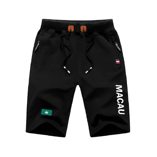 Macau Shorts / Macau Pants / Macau Shorts Flag / Macau Jersey / Grey Shorts / Black Shorts / Macau Poster / Macau Map / Men Women