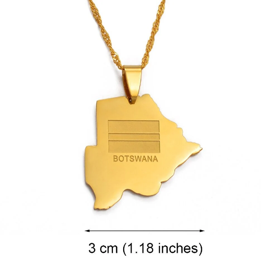 18k Gold Plated Botswana Necklace