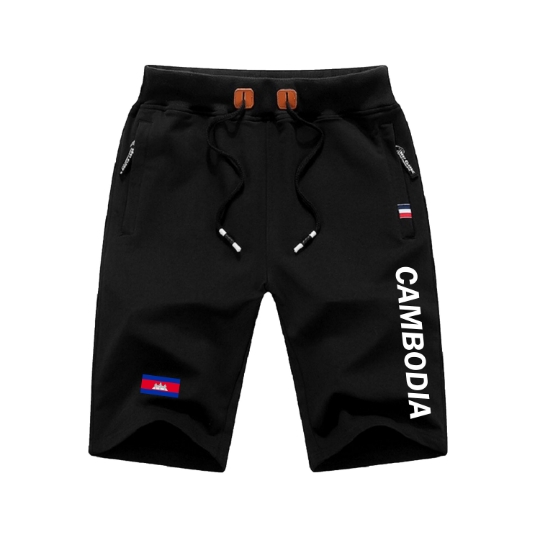 Cambodia Shorts / Cambodia Pants / Cambodia Shorts Flag / Cambodia Jersey / Grey Shorts / Black Shorts / Cambodia Poster / Cambodia Map