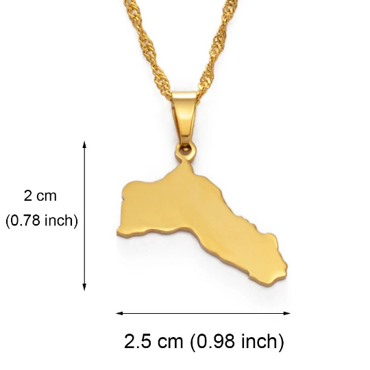 18K Gold Plated Kurdistan Necklace