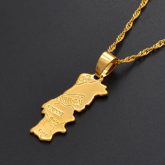18K Gold Plated Portugal Necklace