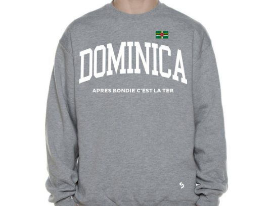 Dominica Sweatshirts / Dominica Shirt / Dominica Sweat Pants Map / Dominica Jersey / Grey Sweatshirts / Black Sweatshirts / Dominica Poster