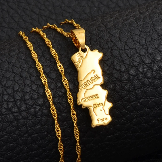 18K Gold Plated Portugal Necklace
