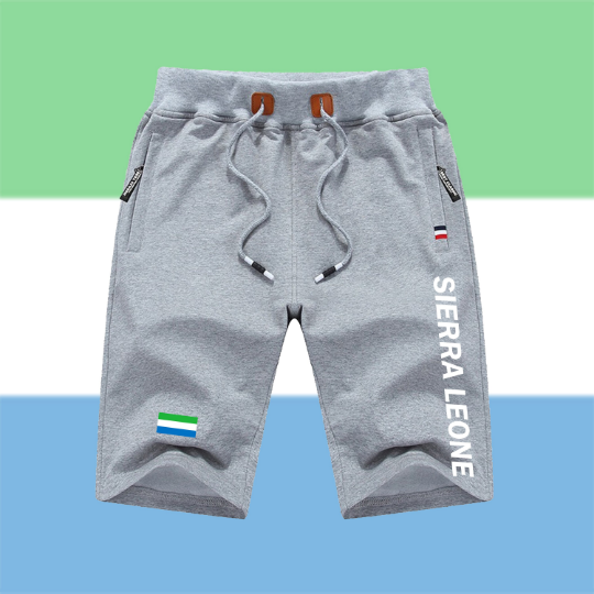 Sierra Leone Shorts / Sierra Leone Pants / Sierra Leone Shorts Flag / Sierra Leone Jersey / Grey Shorts / Black Shorts / Sierra Leone Poster