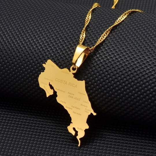 18k Gold Plated Costa Rica Necklace