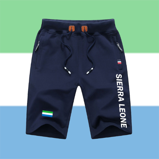 Sierra Leone Shorts / Sierra Leone Pants / Sierra Leone Shorts Flag / Sierra Leone Jersey / Grey Shorts / Black Shorts / Sierra Leone Poster