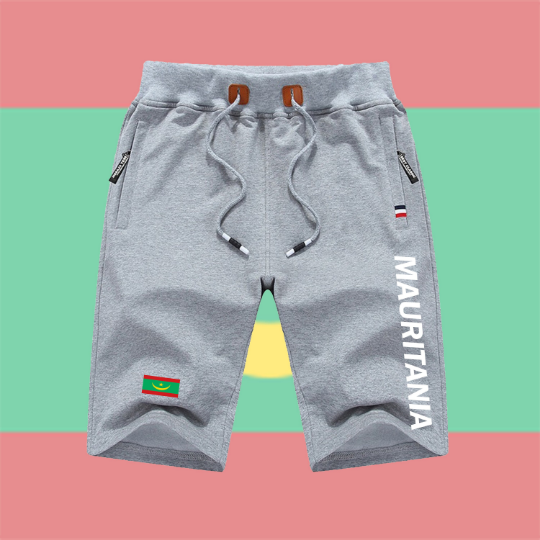 Mauritania Shorts / Mauritania Pants / Mauritania Shorts Flag / Mauritania Jersey / Grey Shorts / Black Shorts / Mauritania Poster