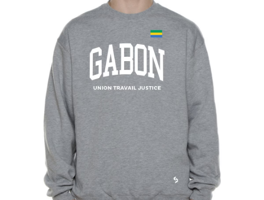 Gabon Sweatshirts / Gabon Shirt / Gabon Sweat Pants Map / Gabon Jersey / Grey Sweatshirts / Black Sweatshirts / Gabon Poster