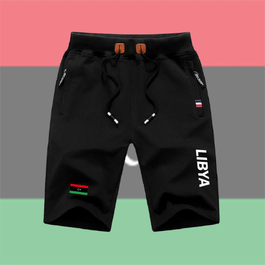 Libya Shorts / Libya Pants / Libya Shorts Flag / Libya Jersey / Grey Shorts / Black Shorts / Libya Poster / Libya Map / Men Women